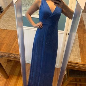 Beautiful blue summer maxi dress